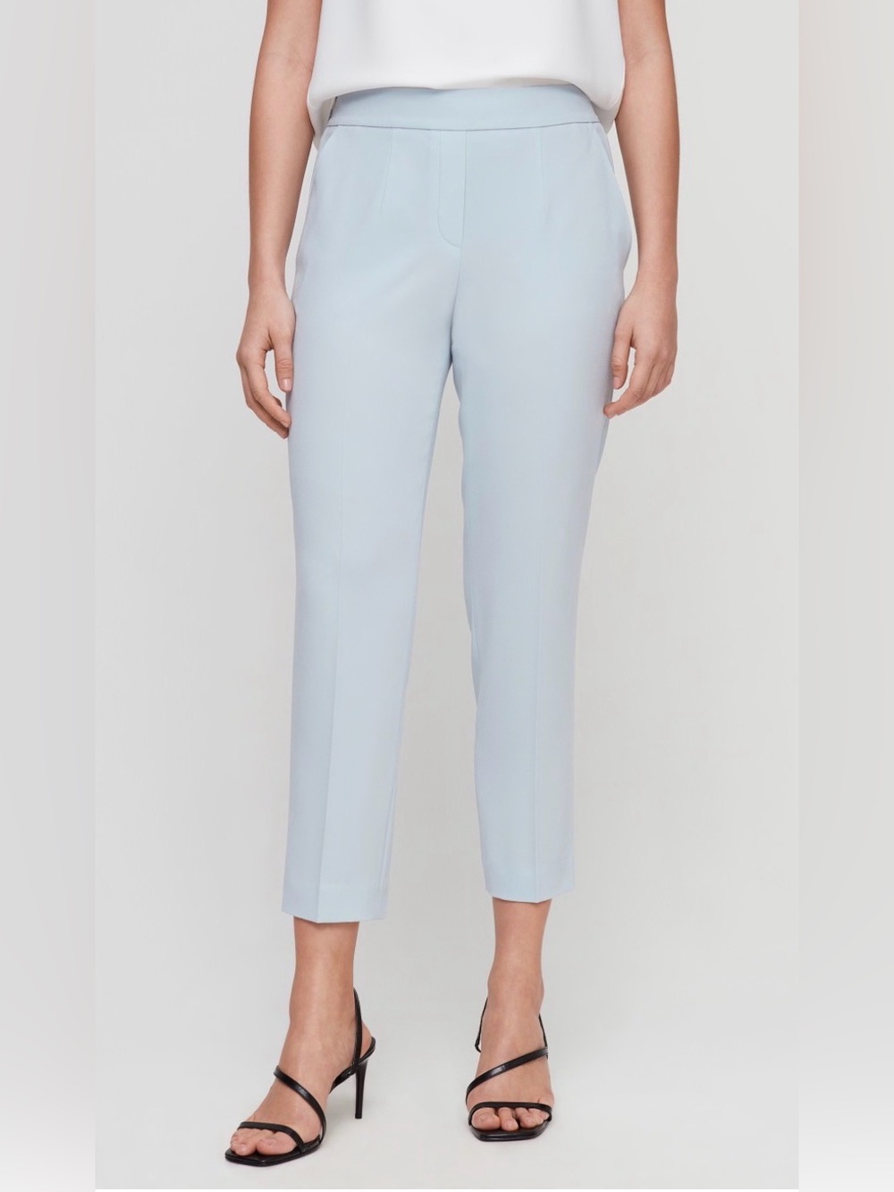 Aritzia Babaton Conan Pants NWT Baby Blue Tall Tailored Workwear Trousers Size 4